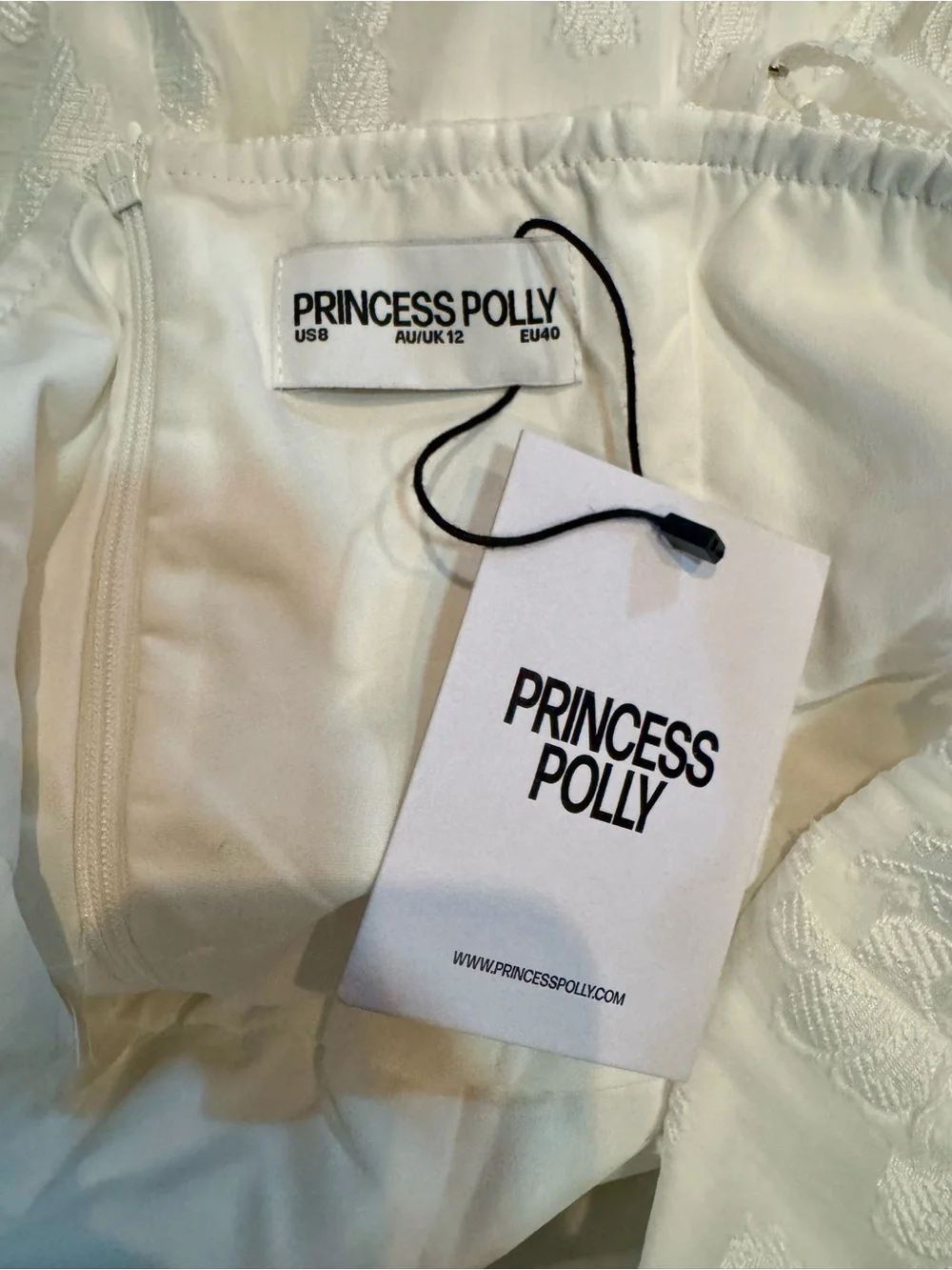 Princess Polly White Lace Mini Dress - Picture 3 of 5